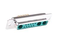 fm13w3s5-k121-1731070602 FCT from Molex FM 3 (Power), 10 (Signal) Way Right Angle Through Hole D-sub Connector Socket