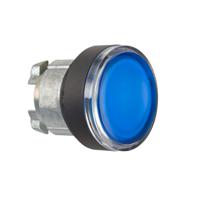 zb4bw3637 Schneider Electric Harmony XB4 Series Blue Illuminated Spring Return Push Button Head, 22mm Cutout, IP66, IP67,