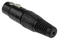 455-126 RS PRO Cable Mount XLR Connector, Female, 250 V ac, 3 Way, Silver Plating