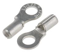 433-028 RS PRO Uninsulated Crimp Ring Terminal, M3.5 Stud Size, 0.5mm² to 1.5mm² Wire Size
