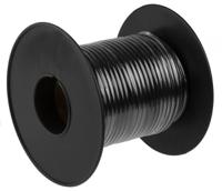 173-6018 RS PRO Black 0.5mm² Hook Up Wire, 20 AWG, 7/0.3 mm, 25m, Polyethylene Insulation