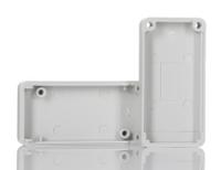 1551bgy Hammond 1551 Series Grey ABS Enclosure, IP54, Flanged, Grey Lid, 50 x 25 x 15.5mm