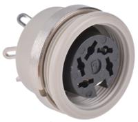930952517-mab-5100 Hirschmann, MAB 5 Pole Din Socket, DIN EN 60 130-09, 4A, 34 V ac/dc IP30, Screw Lock, Female, Panel Mount