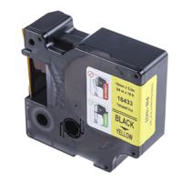 18433 Dymo Black on Yellow Label Printer Tape, 5.5 m Length, 19 mm Width