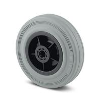 pir080x30-12 Tente Grey Rubber Non-Marking Trolley Wheel, 70kg