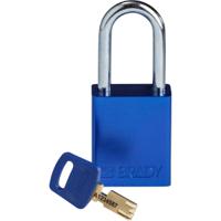 150287 Brady LOTO-99 Key Weatherproof Aluminium Padlock, 6.35mm Shackle, 38.00mm Body