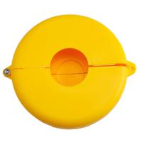 gate-valve-lockouts-gvlo-10-13-yellow Brady Yellow 1-Lock Polypropylene Gate Valve Lockout, 9.53mm Shackle, 330.2mm Attachment