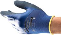 11925080 Ansell HyFlex 11-925 Blue Nylon, Spandex Work Gloves, Size 8, Nitrile Coating