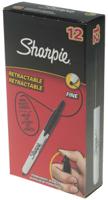 s0810840 Sharpie Extra Fine Tip Black Marker Pen