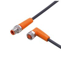 evc260 ifm electronic Male 1 way M8 to Female 1 way M8 Actuator/Sensor Cable, 0.3 m
