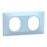 s320704c Blue 2 Gang Light Switch Cover