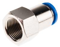 qsf-38-10-b Festo QS Series Straight Threaded Adaptor, G 3/8 Female to Push In 10 mm, Threaded-to-Tube Connection Style, 153029