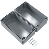 01122212 Rose Aluminium Standard Series Grey Die Cast Aluminium Enclosure, IP66, IK09, Grey Lid, 120 x 220 x 118mm