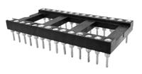 183-1573 RS PRO 2.54mm Pitch 28 Way, Through Hole Turned Pin IC Dip Socket, 3A