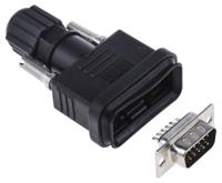 122-3046 RS PRO 15 Way Cable Mount D-sub Connector Plug