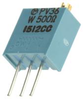 pv36w501c01b00 500Ω, Through Hole Trimmer Potentiometer 0.5W Top Adjust Bourns, PV36