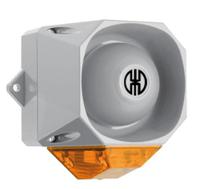 43913055 Werma 439 Series Yellow Sounder Beacon, 9 → 60 V, IP65, Wall Mount, 105dB at 1 Metre