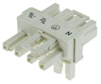 770-676 WAGO 770 Series Distribution Block, 4-Pole, Female, Male, 4-Way, 25A