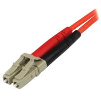 50fiblcst1 StarTech.com LC to ST Duplex Multi Mode OM2 Fibre Optic Cable, 50/125μm, Orange, 1m