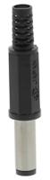 xnesj-210 Lumberg, NES/J DC Plug Rated At 500.0mA, 12.0 V, Cable Mount, length 43.0mm, Nickel