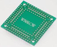 wa10050dqaetrc Winslow Straight Through Hole Mount 0.5 mm, 2.54 mm Pitch IC Socket Adapter, 100 Pin Female QFP to 100 Pin Male PGA