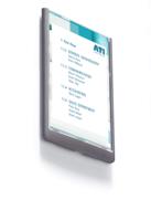 486737 Durable Graphite A4 Smooth and rigid Doorplate, 327mm Height, 233mm Width