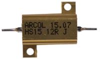 hs15-12r-j Arcol, 12Ω 15W Wire Wound Chassis Mount Resistor HS15 12R J ±5%