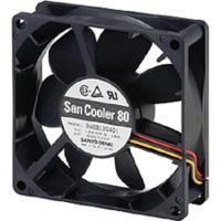 9s0812h410 Sanyo Denki Axial Fan, 12 V dc, dc Operation, 1.12m³/min, 2.76W, 230mA Max, 80 x 80 x 25mm