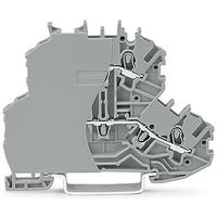 2000-2201099-000 WAGO 2000-2201/099-000 TOPJOB S Series Grey, 1mm², 2-Level, Push-In Cage Clamp Termination, ATEX, EAC Ex, IECEx