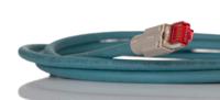 1406117 Phoenix ContactNBC-MS/ 2.0-94B/R4AC SCO US, 2m Cat5, Blue M12 to Male RJ45 Male, Aluminium Foil, Tinned Copper Braid