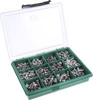 393-169 RS PRO Stainless Steel 490 Piece Hex Socket Drive Screw/Bolt Kit