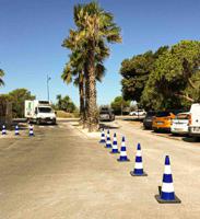 204-1792 RS PRO Weighted Blue 90 cm PVC Traffic & Safety Cone