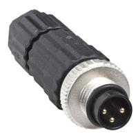 xzcc8mdm30v Telemecanique Sensors Circular Connector, 3 Contacts, Cable, M8 Connector, Plug, Male, IP67, XZCC Series