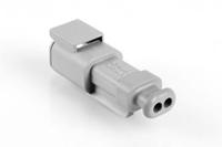 atm04-2p-sr01gy Amphenol Industrial, ATM Automotive Connector Socket Grey Cable Mount 2 Way, Crimp Termination ATM04-2P-SR01GY