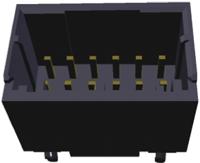 1-1827875-6 TE Connectivity Dynamic 1000 Series Straight Through Hole PCB Header, 12 Contact(s), 2.5 mm Pitch, 2 Row, Shrouded