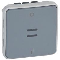 069531 Legrand Grey Push Button Light Switch, 1 Way