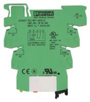 2909668 Phoenix Contact PLC-RPT- 24UC/21/MS Series Interface Relay, DIN Rail Mount, 24V ac/dc Coil, SPDT, 1-Pole