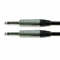 101-002-202-black Van Damme Male 6.35mm Mono Jack to Male 6.35mm Mono Jack Aux Cable, Black, 3m 101-002-202 BLACK