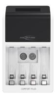 1001-0094-44-01520 Ansmann  Battery Charger For NiMH 9V, AA, AAA 4 Cell with UK plug, Batteries Included