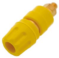 930103703 Hirschmann Test & Measurement 35A, Yellow Binding Post With Brass Contacts and Gold Plated - 8mm Hole Diameter