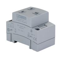 0804063 Phoenix Contact Poland Mains Sockets, 13A Grey, DIN Rail Mount Polyamide, 250 V