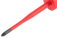05006460001 Wera Pozidriv Insulated Screwdriver, PZ1 Tip, 80 mm Blade, VDE/1000V, 178 mm Overall