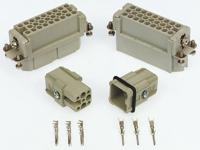 112700 EPIC Heavy Duty Power Connector Insert, 10A, Male, H-D Series, 64 Contacts