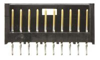 280374-2 TE Connectivity AMPMODU MOD II Series Straight Through Hole PCB Header, 10 Contact(s), 2.54 mm Pitch, 1 Row, Shrouded