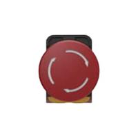 pbes22n02r TE Connectivity PBES22 Series Emergency Stop Push Button, Panel Mount, 22.3mm Cutout, 2NC, IP20, IP65