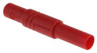 934097101 Hirschmann Test & Measurement Red Male Banana Plug, 4 mm Connector, Screw Termination, 24A, 1000V ac/dc, Nickel Plating