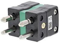 236-4069 RS PRO Standard Duplex Thermocouple Plug Connector for Use with Type K Thermocouple, 6mm Probe, IEC, RoHS Compliant