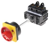 280914-p5-125vsvb Eaton 3P Pole Panel Mount Isolator Switch - 125A Maximum Current, 45kW Power Rating, IP65