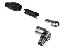 nc3frx Neutrik Cable Mount XLR Connector, Right Angle, Female, 50 V, 3 Way, Silver Plating