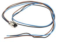933383100-elke-3308-v-fm-8-05 Hirschmann Female 3 way Receptacle to Free End Sensor Actuator Cable, 0.5 m